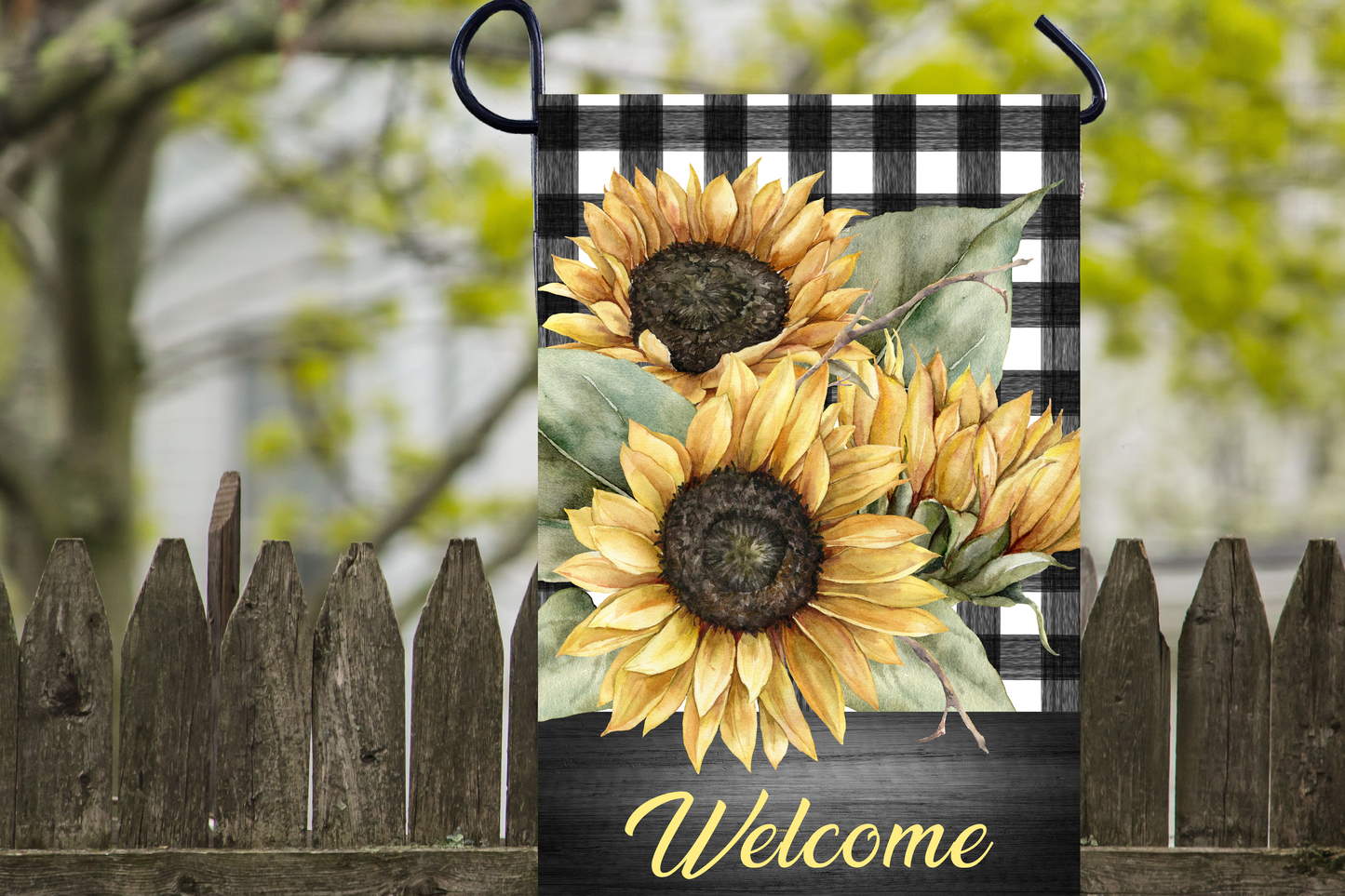 Spring and summer garden flags