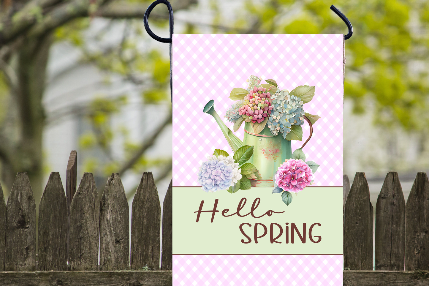 Spring and summer garden flags