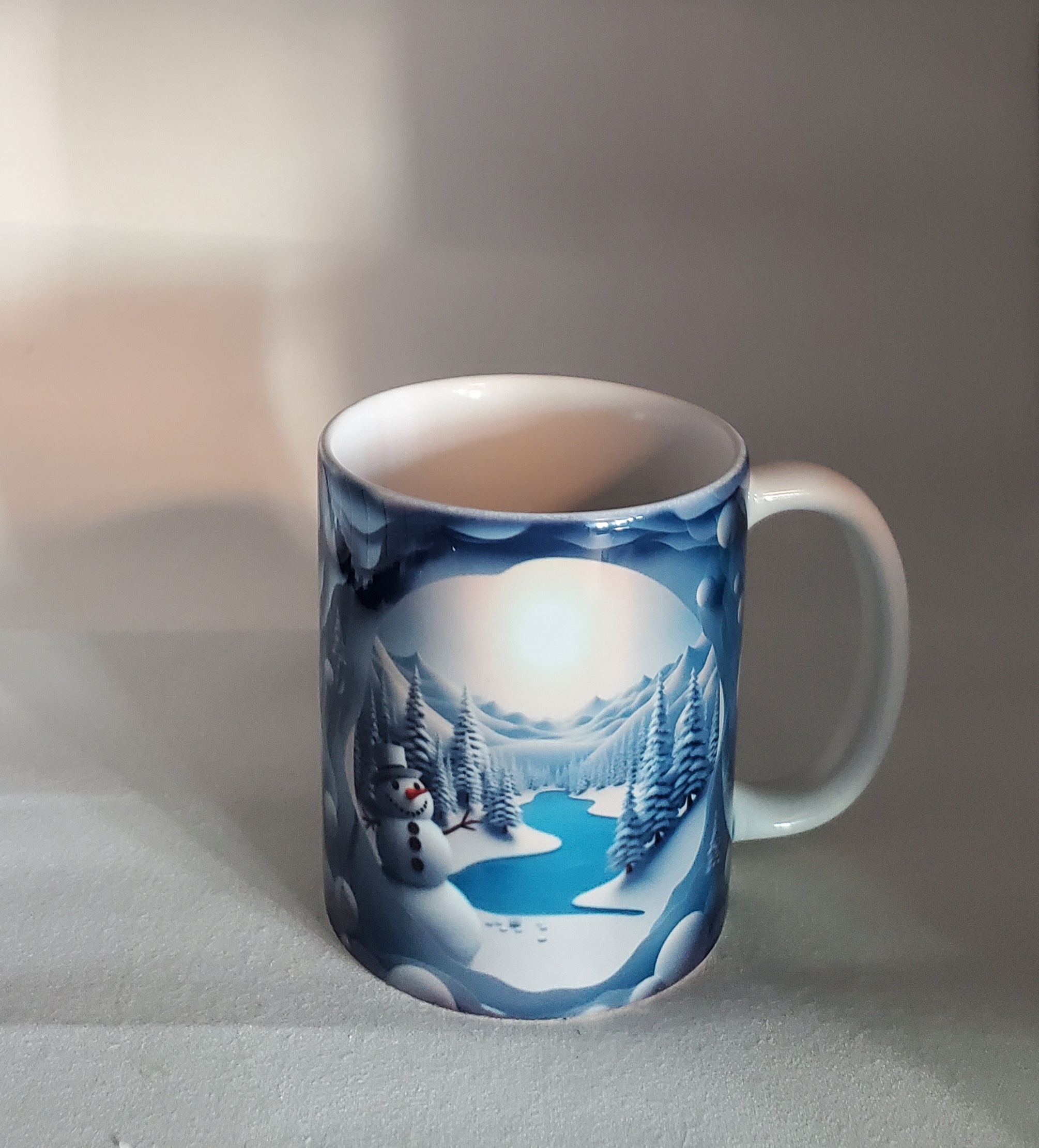Winter Mountain Mug — custom sublimation print